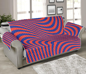 Psychedelic Illusion Print Sofa Protector