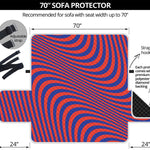 Psychedelic Illusion Print Sofa Protector