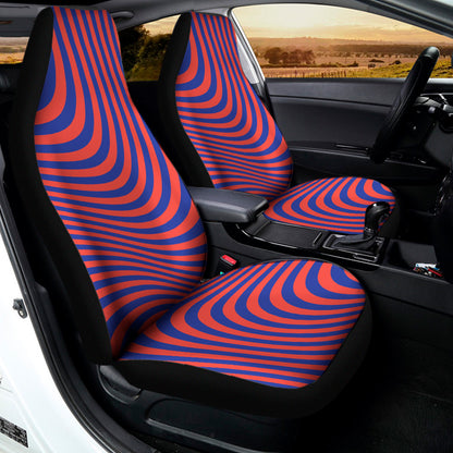Psychedelic Illusion Print Universal Fit Car Seat Covers