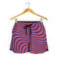 Psychedelic Illusion Print Women's Shorts