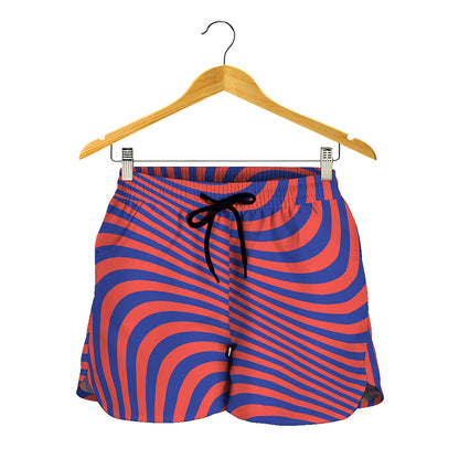 Psychedelic Illusion Print Women's Shorts