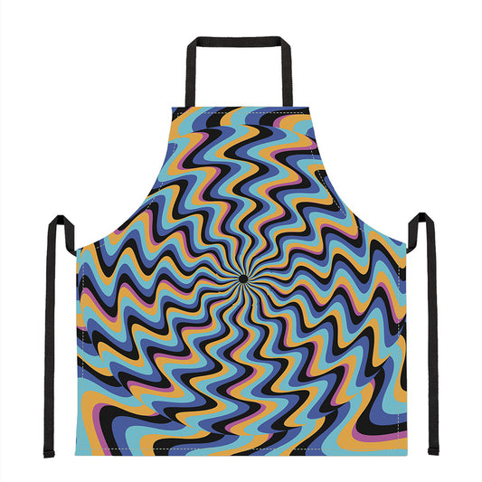 Psychedelic Illusory Motion Print Apron