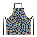 Psychedelic Illusory Motion Print Apron