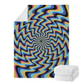 Psychedelic Illusory Motion Print Blanket