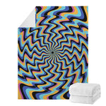Psychedelic Illusory Motion Print Blanket