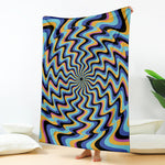 Psychedelic Illusory Motion Print Blanket