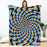 Psychedelic Illusory Motion Print Blanket