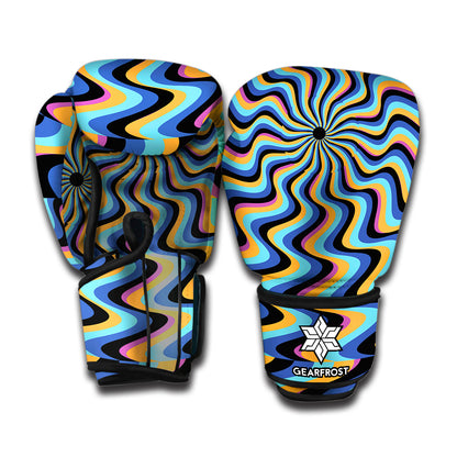 Psychedelic Illusory Motion Print Boxing Gloves