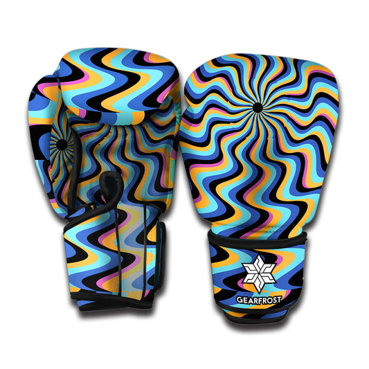 Psychedelic Illusory Motion Print Boxing Gloves