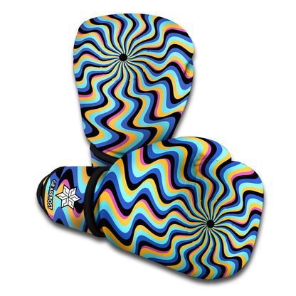 Psychedelic Illusory Motion Print Boxing Gloves
