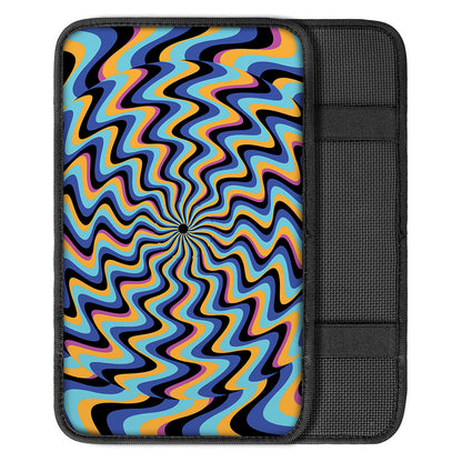 Psychedelic Illusory Motion Print Car Center Console Cover