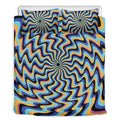 Psychedelic Illusory Motion Print Duvet Cover Bedding Set