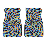 Psychedelic Illusory Motion Print Front Car Floor Mats