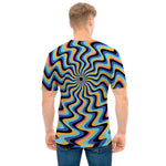 Psychedelic Illusory Motion Print Men's T-Shirt