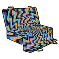Psychedelic Illusory Motion Print Pet Car Back Seat Cover
