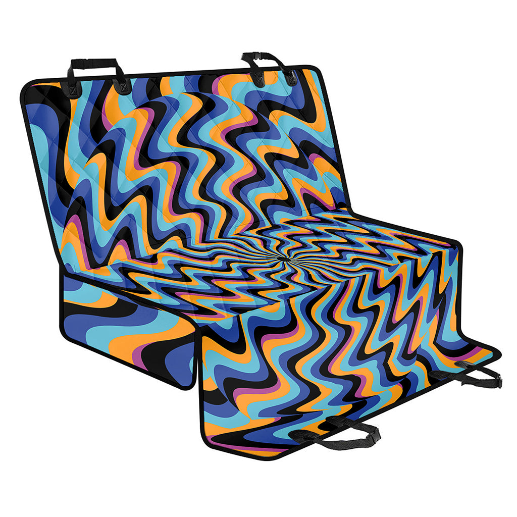 Psychedelic Illusory Motion Print Pet Car Back Seat Cover