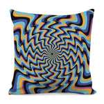 Psychedelic Illusory Motion Print Pillow Cover