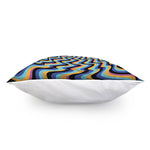 Psychedelic Illusory Motion Print Pillow Cover
