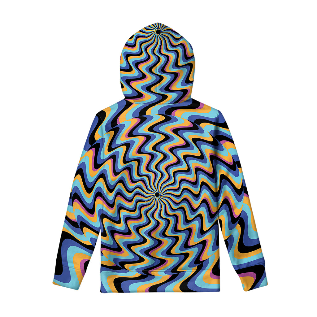 Psychedelic Illusory Motion Print Pullover Hoodie