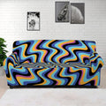 Psychedelic Illusory Motion Print Sofa Cover