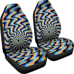 Psychedelic Illusory Motion Print Universal Fit Car Seat Covers