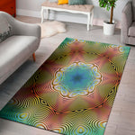 Psychedelic Kaleidoscope Print Area Rug