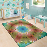 Psychedelic Kaleidoscope Print Area Rug