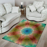 Psychedelic Kaleidoscope Print Area Rug