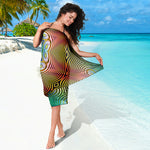 Psychedelic Kaleidoscope Print Beach Sarong Wrap
