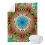 Psychedelic Kaleidoscope Print Blanket