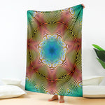 Psychedelic Kaleidoscope Print Blanket