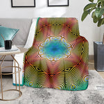 Psychedelic Kaleidoscope Print Blanket