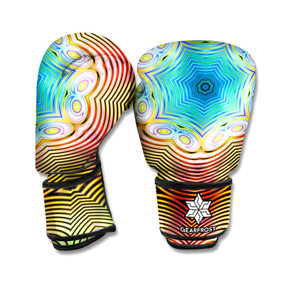 Psychedelic Kaleidoscope Print Boxing Gloves
