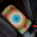 Psychedelic Kaleidoscope Print Car Center Console Cover