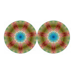 Psychedelic Kaleidoscope Print Car Coasters