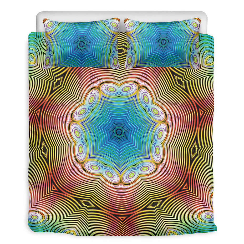 Psychedelic Kaleidoscope Print Duvet Cover Bedding Set