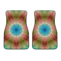 Psychedelic Kaleidoscope Print Front Car Floor Mats