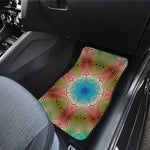 Psychedelic Kaleidoscope Print Front Car Floor Mats