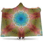 Psychedelic Kaleidoscope Print Hooded Blanket