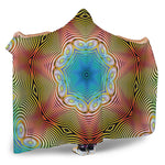 Psychedelic Kaleidoscope Print Hooded Blanket