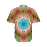 Psychedelic Kaleidoscope Print Men's Baseball Jersey