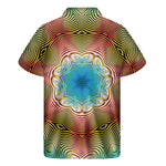 Psychedelic Kaleidoscope Print Men's Short Sleeve Shirt