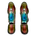 Psychedelic Kaleidoscope Print Muay Thai Shin Guards