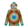Psychedelic Kaleidoscope Print Pullover Hoodie