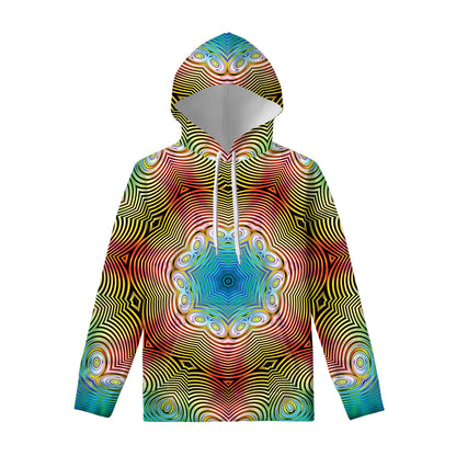Psychedelic Kaleidoscope Print Pullover Hoodie