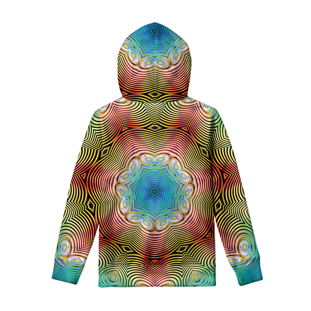 Psychedelic Kaleidoscope Print Pullover Hoodie