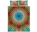 Psychedelic Kaleidoscope Print Quilt Bed Set