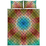 Psychedelic Kaleidoscope Print Quilt Bed Set