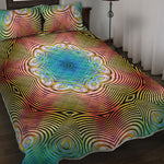 Psychedelic Kaleidoscope Print Quilt Bed Set