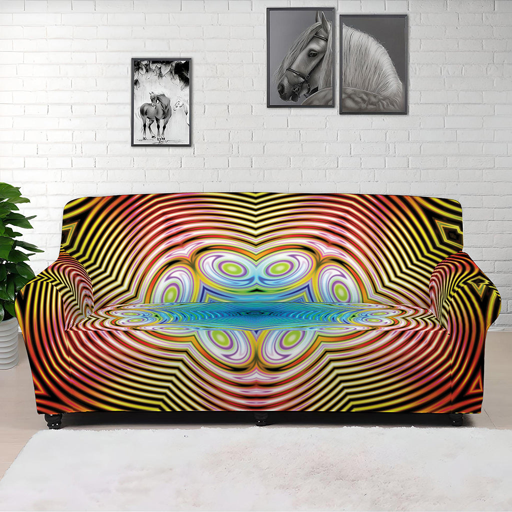 Psychedelic Kaleidoscope Print Sofa Cover